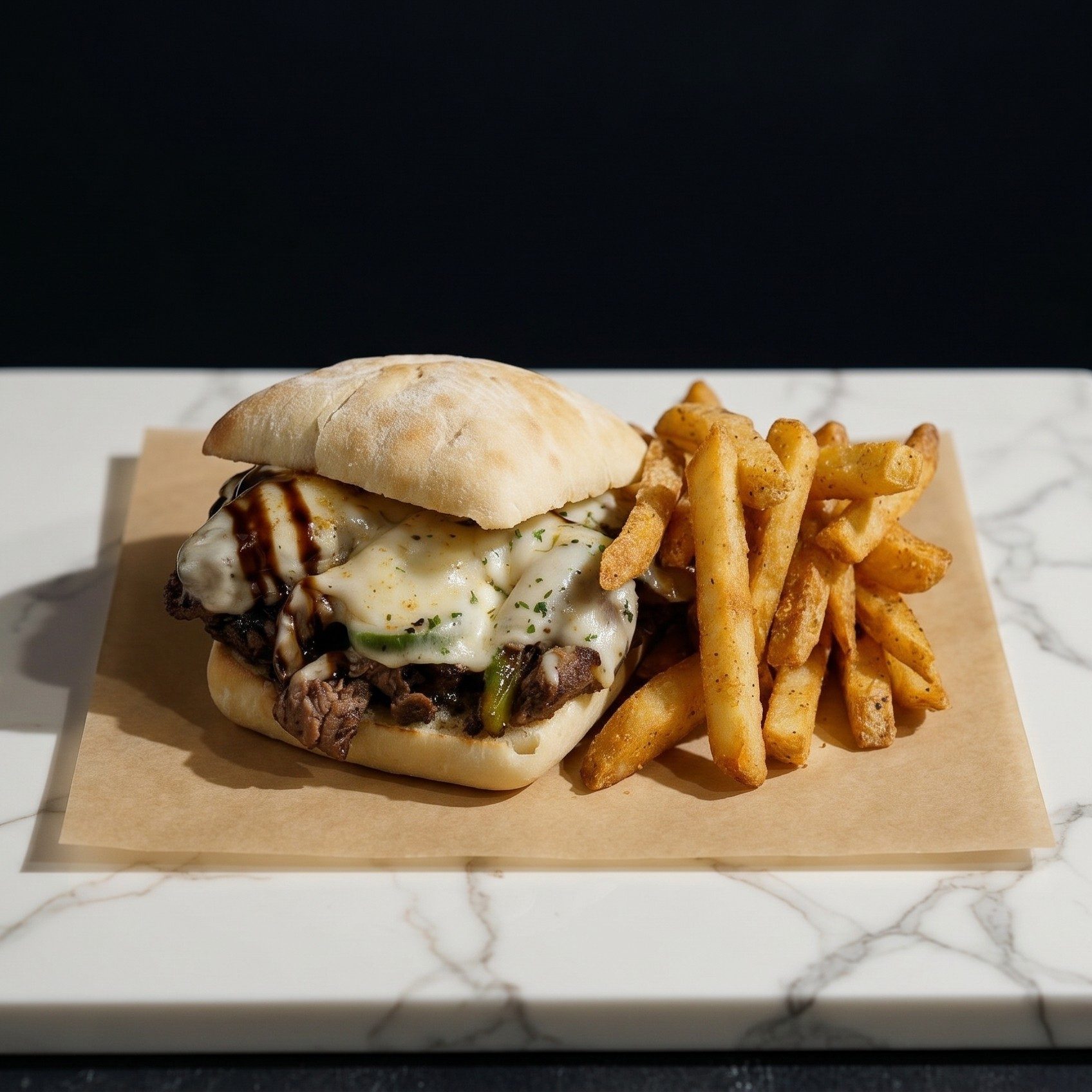 BBQ Brisket Sandwich.