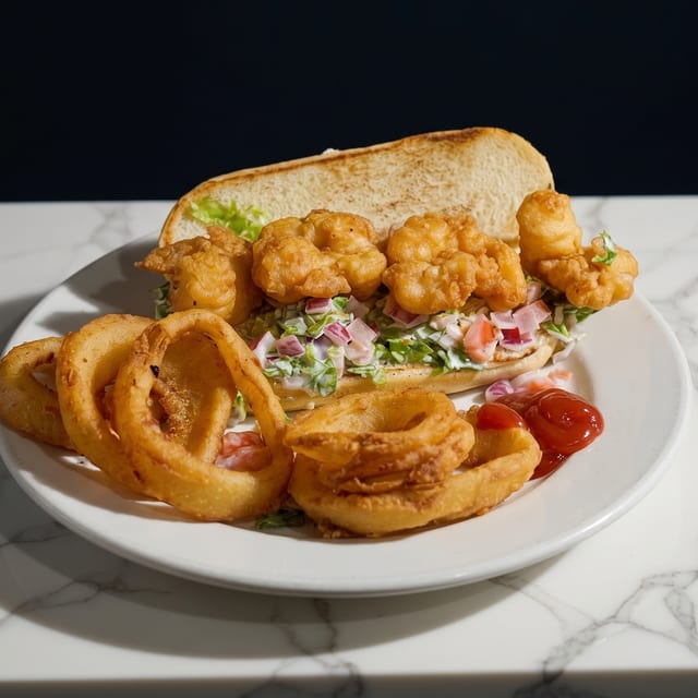 Fried Shrimp Sandwich.
